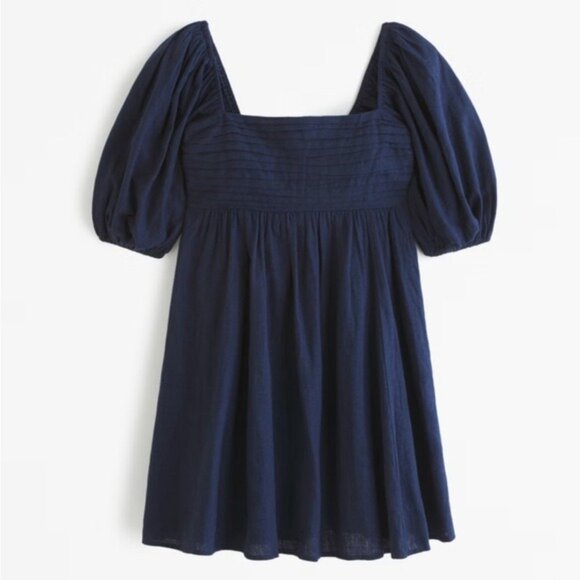 Abercrombie Navy Blue Emerson Dress Size Large Petite LP - Picture 2 of 7